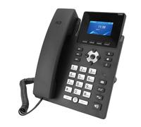 Asixxsix Téléphone IP, téléphone multimédia Professionnel avec écran LCD Couleur 2,4 Pouces, Deux Ports Gigabit Ethernet, Bluetooth 5.0, Prise en Charge VoIP, pour Les Entreprises