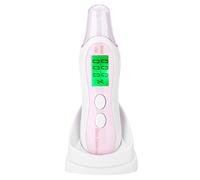 Asixxsix Testeur d'humidité de la Peau avec écran LCD, Analyseur D'huile Cutanée pour la Maison, les Voyages, le Salon de beauté, le Matériel (WHITE)