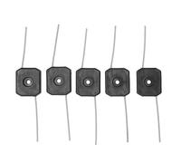 Asixxsix Tête de -Bordure, 5 Pièces Tête de Universelle avec Ligne de de 150 Mm pour -Herbe électrique, Facile à Installer, Facile à Utiliser, Uniforme