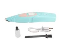 Asixxsix Tondeuse Pour Chien à Double Lame, Tondeuse de Toiletfil Pour les Pits Poils d'Animaux, Faible Bruit, Lames en Acier Inoxydable, Couper les Coils du Chien Autour (BLUE)