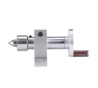Asixxsix Tourillon Central à Double Roulement pour Tour Mini Métal | Centre rotatif de haute précision avec profondeur de trou réglable, pour outils de tour à bois, pièces de bricolage
