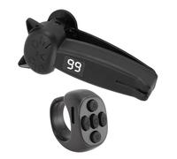 Asixxsix Tourneur de Page pour, Anneau de Défilement de Télécommande sans Fil Bluetooth avec Affichage des Numéros HD pour Liseuses et Tablettes iOS E