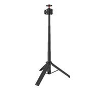 Asixxsix Trépied de Téléphone et Perche à Selfie, Trépied Extensible à Rotation à 360° avec Support pour Griffe Froide, Filetage de Vis 1/4", Poteau en Alliage D'aluminium, pour Voyage et