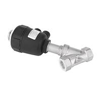 Asixxsix Vanne D'angle Pneumatique en Acier Inoxydable, pour le Traitement des Eaux Usées, Raccord fileté pour Gaz Neutre ou Liquide (3/4"DN20)