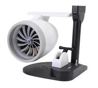 Asixxsix Ventilateur de Turbo de Bureau, 3 en 1 Vitesse Réglable 4000 Tr/Min Ventilateur de Bourse Créatif avec Humidificateur et Feux Arrière, Ventilateurs de Refroidissement (Lumière rouge)