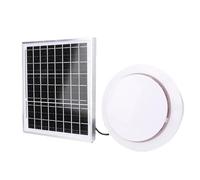 Asixxsix Ventilateur D'échappement Solaire, Panneau Solaire 8W avec Ventilateur de Ventilation Solaire de 6 Pouces, Ventilateurs à énergie Solaire, Ventilateurs Solaires