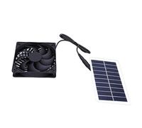 Asixxsix Ventilateur d'extraction Solaire, Ventilateur à énergie Solaire à Dissipation Thermique Efficace, de Serre avec Kit Complet pour Poulaillers, Serres, Abris pour Animaux Domestiques à