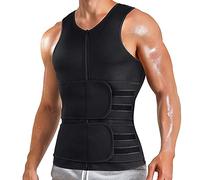 ASIYAN Ceinture De Sudation Homme Gaine Amincissante Ventre Plat Ceinture Abdominale Minceur pour Sport Fitness Sauna Waist Trainer Sauna Costume Pantalon de Sudation (Color : Black, Size : XL)