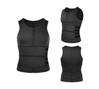 ASIYAN Combinaison De Sudation for Homme, Débardeur en Néoprène, T-Shirt, Ceinture De Sudation, Ceinture De Sudation, Haut De Sport, Gilet De Sport 2 en 1, Combinaison Sauna(XXL)