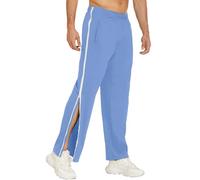 ASIYAN Pantalon De Rééducation for Homme Et Femme avec Fermeture Éclair sur La Jambe De Jogging, Ouverture Latérale De Sport D'entraînement sur Toute La Longueur De Loisirs Ample M-3XL(Blue 4,XXL)
