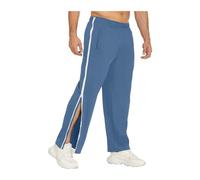 ASIYAN Pantalon De Rééducation for Hommes Et Femmes, Ouverture Latérale M-3XL, Pantalon De Jogging De Sport Long De Loisirs D'entraînement, Pantalon À Taille Élastique(Blue,M)