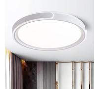 ASJK Lampe de Plafond LED Dimmable avec Télécommande, 96W 8600LM Plafonnier Rond, 3000K-6500K, pour Chambre, Cuisine, Salon