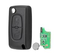 Ask 433MHz Flip CE0536 Porte-clés de Voiture pour Peugeot 207 307 407 208 308 3008 Expert Partner Van Key Citroen C1 C2 C3 C4 Grand Picasso Dispatch Berling 2 Boutons HU83