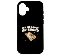 Ask Me About My Board Cool French Cuisine Charcuterie Artiste Coque pour iPhone 16