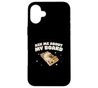 Ask Me About My Board Cool French Cuisine Charcuterie Artiste Coque pour iPhone 16 Plus