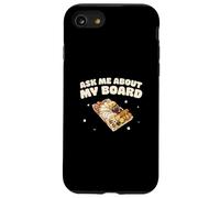 Ask Me About My Board Cool French Cuisine Charcuterie Artiste Coque pour iPhone SE (2020) / 7 / 8