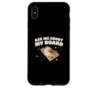 Ask Me About My Board Cool French Cuisine Charcuterie Artiste Coque pour iPhone XS Max