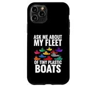 Ask Me About My Fleet of Tiny Plastic Boats 3D Printing Fun Coque pour iPhone 11 Pro