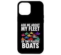 Ask Me About My Fleet of Tiny Plastic Boats 3D Printing Fun Coque pour iPhone 12 Pro Max