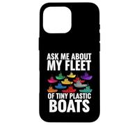 Ask Me About My Fleet of Tiny Plastic Boats 3D Printing Fun Coque pour iPhone 16 Pro Max