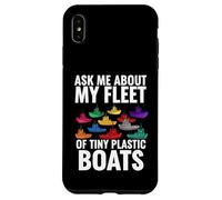 Ask Me About My Fleet of Tiny Plastic Boats 3D Printing Fun Coque pour iPhone XS Max