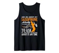 Ask Me About My Saxophonist Funny Saxophonist Débardeur