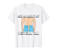 Ask Me About My Vestigial Tail Funny Evolution Biologie Humour T-Shirt