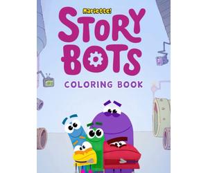 Ask The Storybots Coloring Book: Unique Gift For All Storybots Fans To Relax And Have Fun With Friends On Christmas, Summer Time Activity