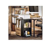 ASK01-PF Caisson de Bureau Support Imprimante Roulant Organiseur Bureau Mobile Caisson avec Tiroirs et Compartiments