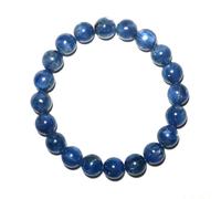 ASKFNASDKMFN Bracelet en kyanite de 8 mm pour homme et femme | Contrôle de votre vie - Convient aux poignets d'environ 17,8 cm | Soulage l'anxiété et le stress | Absorbe les énergies négatives | Livré