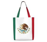 ASKhgg Sac fourre-tout en toile imprimée drapeau du Mexique, sac à main pour femme, sac à dos, sac à dos, portefeuille, pour voyage, travail, gym