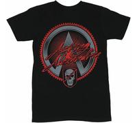Asking Alexandria Mens T Shirt Script Logo Sawblade Image Manches Courtes(3X-Large)