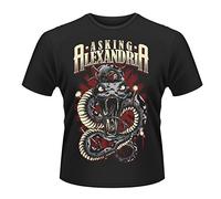 Asking Alexandria : Poison Tee-Shirt Homme, Noir, Small (Mens 36' - 38')