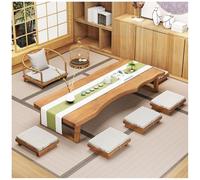 ASKLFNEI Table Basse Japonaise de 120 cm pour Sol, Table d'autel de méditation Tatami, Grande Table à Manger en Bois pour Salon et Salle à Manger, 120 cm(D,100x50x35cm)