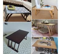 ASKLFNEI Table Basse Japonaise Table Basse, Salon Zen Table Flottante, Tatami Floating Window Table Table Cocktail, Floating Window Balcony Table(BrownA,90x37x31cm)