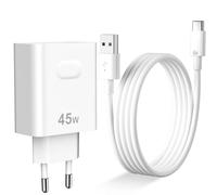 ASKUBSKU Chargeur 45 W et 1 Mètre Câble USB C pour Honor 600 Lite 5G, 45 Watt Charge Rapide Adaptateur Chargeur USB et 6A Type C Câble pour Honor X8d X80i X7d X8c X7c Play 80 Pro MatePad Tablette