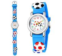 Askwho Boucle de Dessins animés de Mode Montre Ceinture en Maille pour Enfant éblouissante Montre en Caoutchouc Digitale Femme (Blue, One Size)
