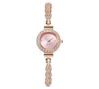 Askwho Montre à Quartz pour Femmes, Montre à Strass, Petit Cadran, Bracelet, Accessoires réglables, Quartz Femme (C, One Size)