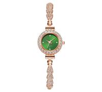 Askwho Montre à Quartz pour Femmes, Montre à Strass, Petit Cadran, Bracelet, Accessoires réglables, Quartz Femme (D, One Size)