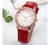 Askwho Montre Montre Ceinture Luxe Mode Dames Femme Femme Numerique (Red, One Size)