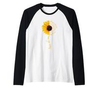 ASL American Sign Language Sunflower Share The Love Manche Raglan