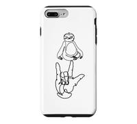 ASL I Love You Hand Paresseux Langue des Signes Ligne Continue Coque pour iPhone 7 Plus/8 Plus