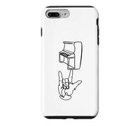 ASL I Love You Hand Piano Langue des Signes Ligne Continue Coque pour iPhone 7 Plus/8 Plus