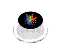ASL I Love You Puzzle en Langue des Signes pour Sensibilisation à l'Autisme PopSockets PopGrip pour MagSafe