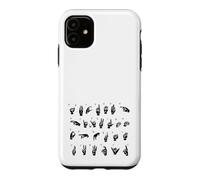 ASL Langue des Signes américaine, Alphabet inclusif Signe ABC Coque pour iPhone 11