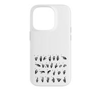 ASL Langue des Signes américaine, Alphabet inclusif Signe ABC Coque pour iPhone 14 Pro