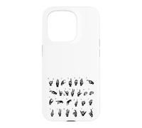 ASL Langue des Signes américaine, Alphabet inclusif Signe ABC Coque pour iPhone 15 Pro