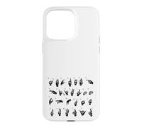 ASL Langue des Signes américaine, Alphabet inclusif Signe ABC Coque pour iPhone 15 Pro Max