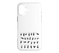 ASL Langue des Signes américaine, Alphabet inclusif Signe ABC Coque pour iPhone 16 Plus