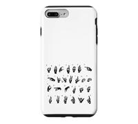 ASL Langue des Signes américaine, Alphabet inclusif Signe ABC Coque pour iPhone 7 Plus/8 Plus